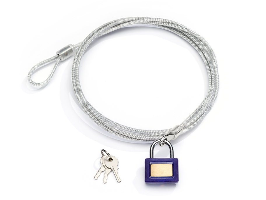 Ensemble de verrouillage et de câble pour housse de voiture